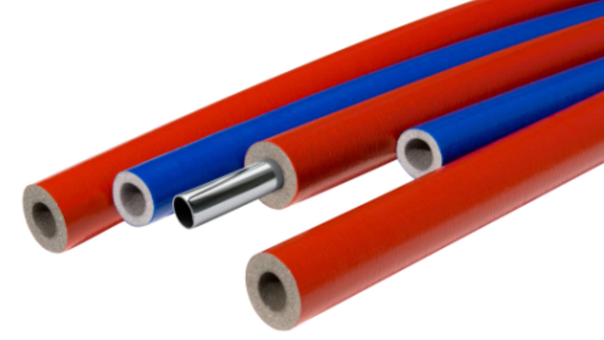 Foam pipe for Heat and sound insulation of pipes, insulation of construction joints with protective coating in different colors